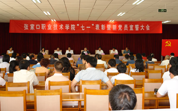 我院召开“七一”表彰暨新党员宣誓大会